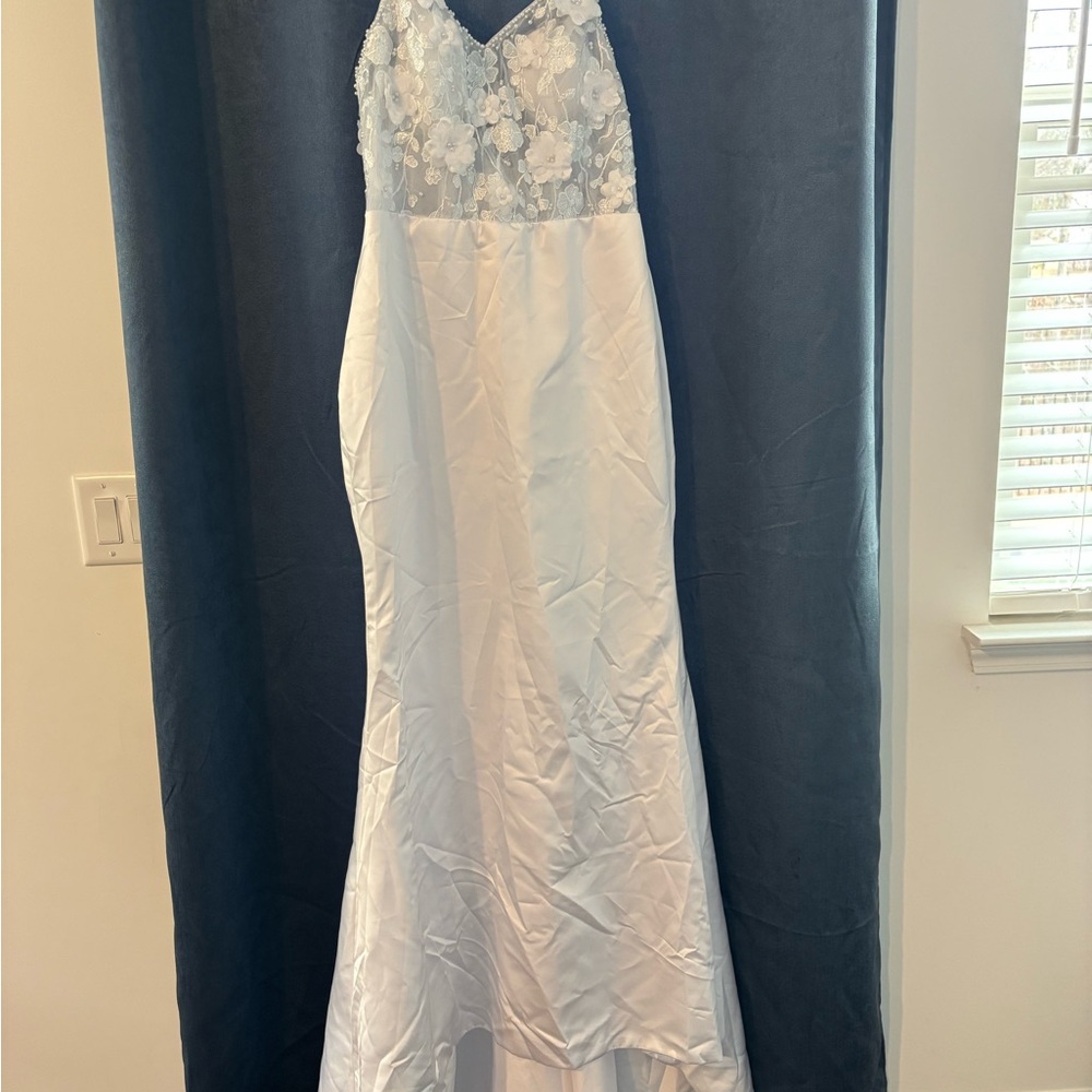 White Mermaid Wedding Dress